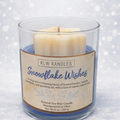 Snowflake Wishes 8 oz Glass Jar Candle