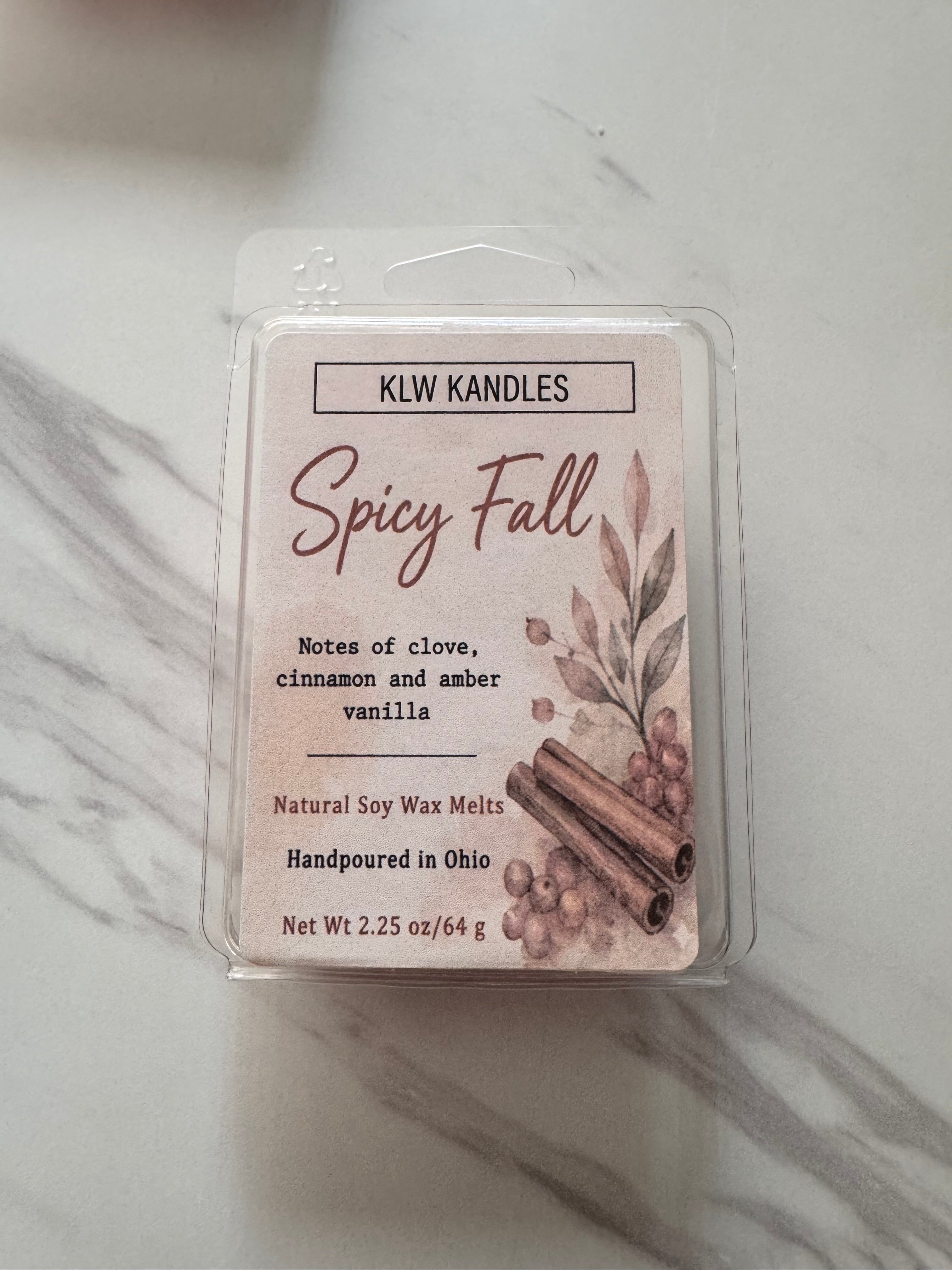 Spicy Fall Scent Soy Wax Melt