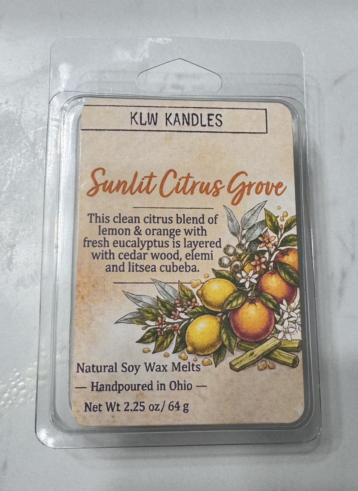 Sunlit Citrus Grove Wax Melt