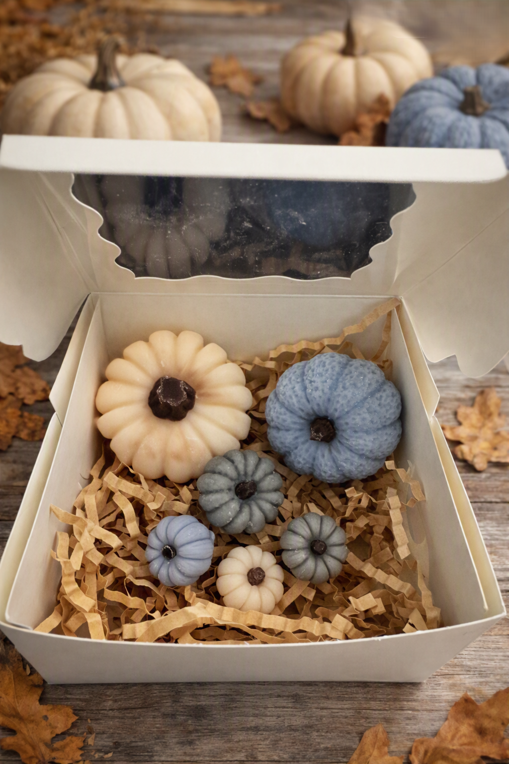 Set of Pumpkin Shape Wax Melts - Sweater Season