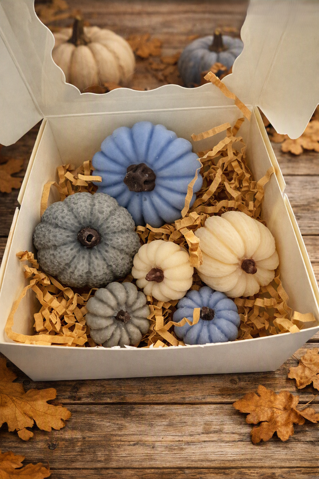 Set of Pumpkin Shape Wax Melts - Sweater Season