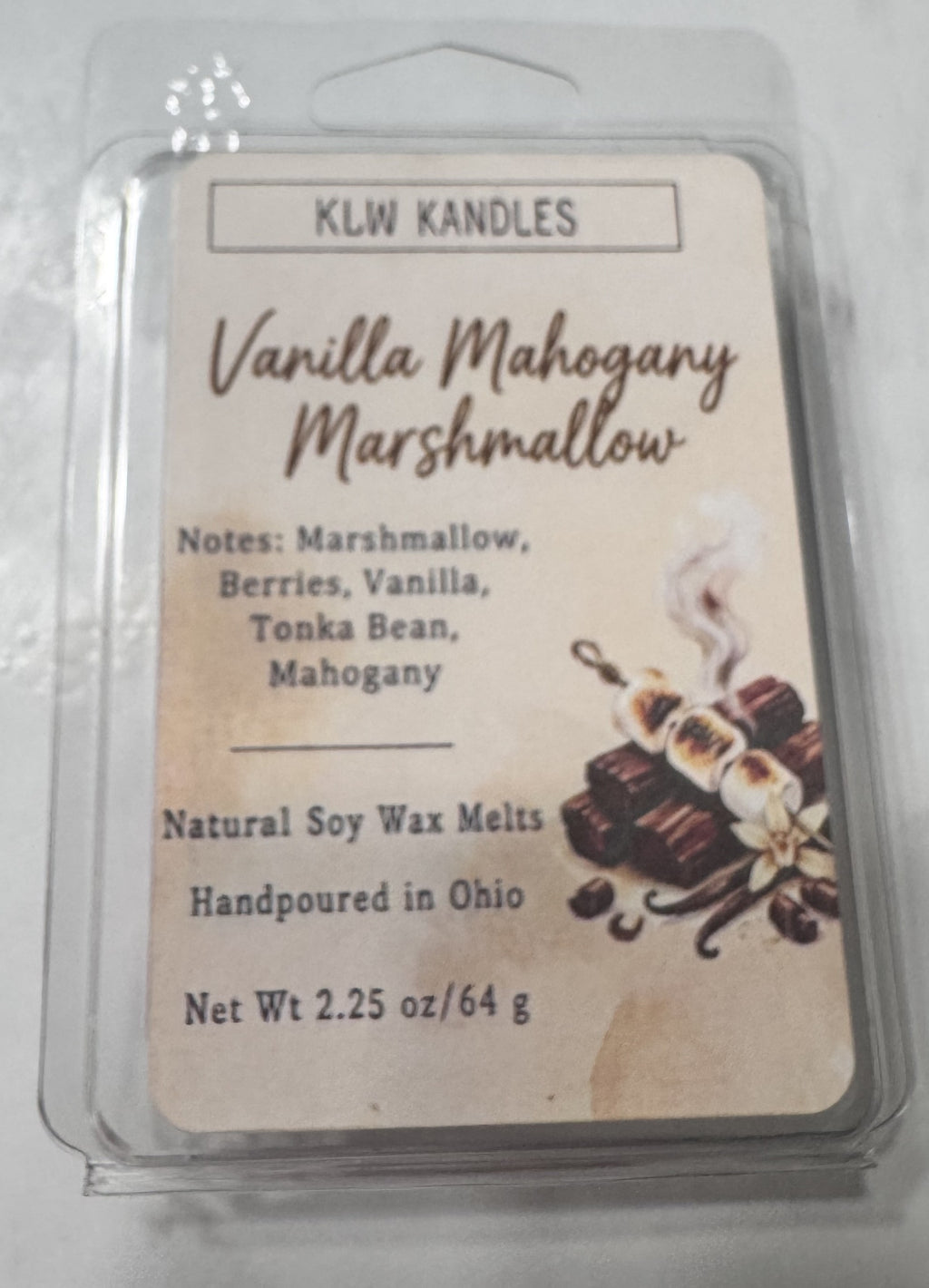 Vanilla Mahogany Marshmallow Wax Melt