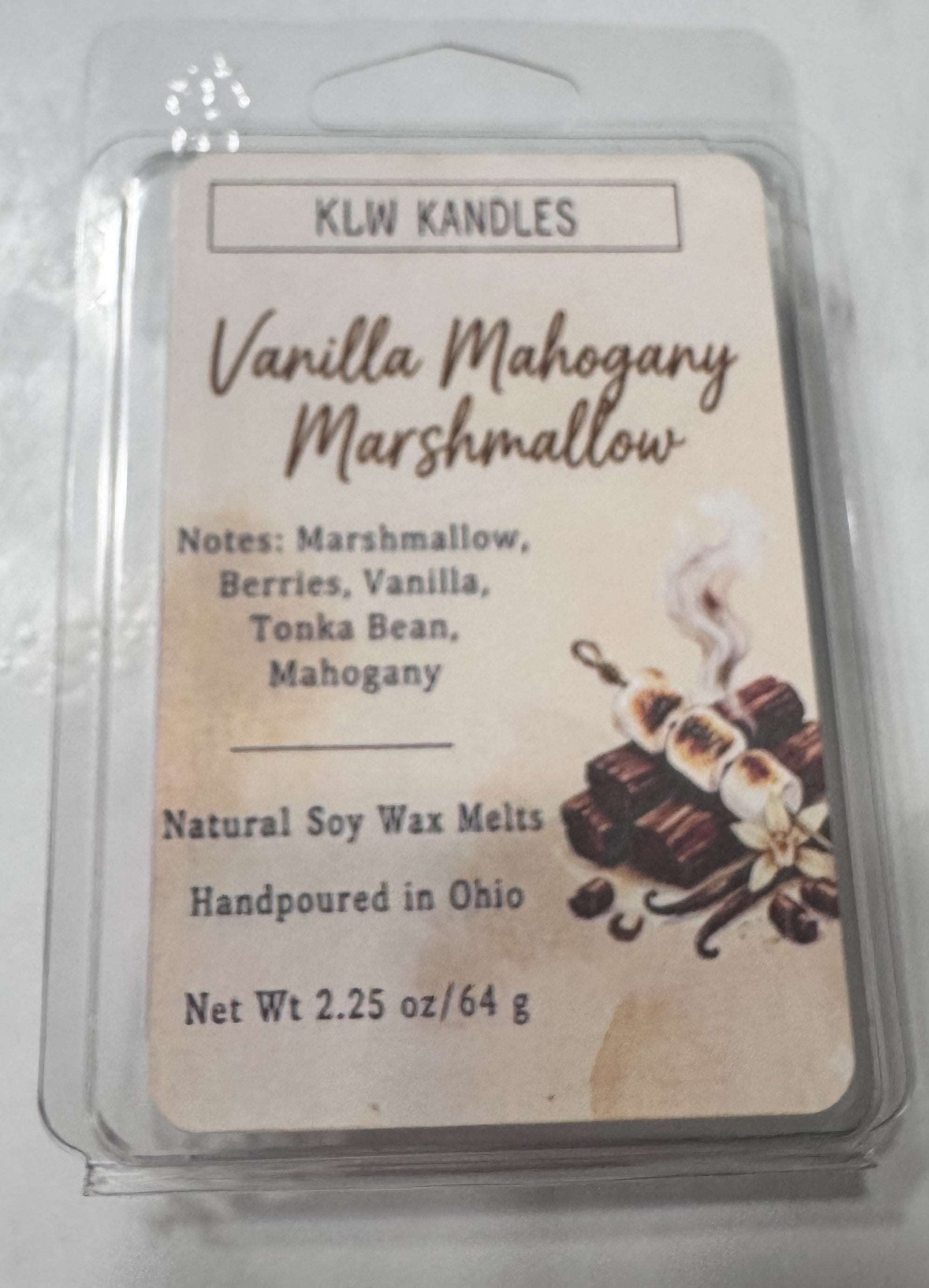 Vanilla Mahogany Marshmallow Wax Melt