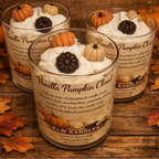 Vanilla Pumpkin Cloud 8 oz Glass Jar Candle