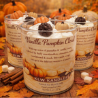 Vanilla Pumpkin Cloud 8 oz Glass Jar Candle