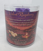 Velvet Raspberry 8 oz Glass Jar Candle