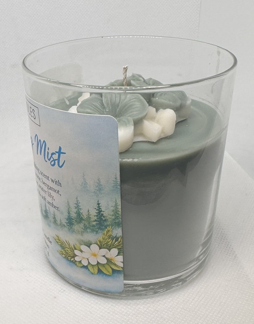 Whispering Mist 8 oz Glass Jar Candle