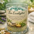 Zen Eucalyptus 8 oz Glass Jar Candle